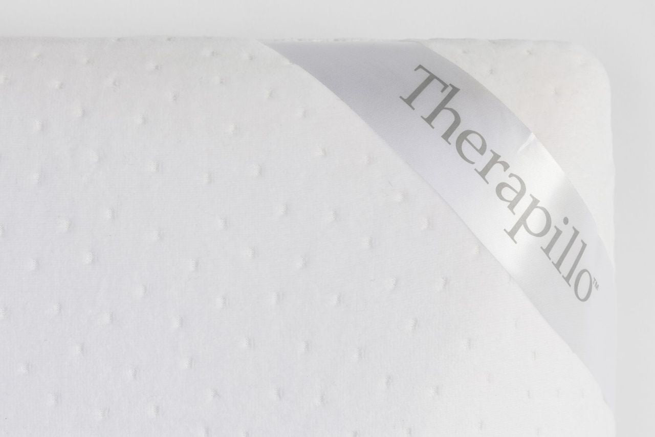 Dunlopillo - Therapillo Premium Memory Foam Medium Profile Pillow - White - Wholesales Supply