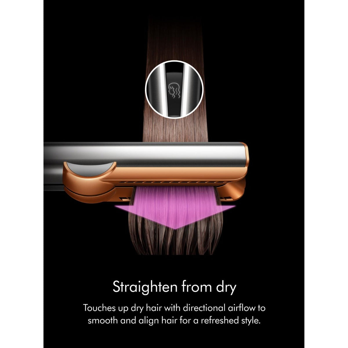 Dyson - Airstrait Hair Straightener Ceramic - Pink/Rose gold - 453965-01 - Wholesales Supply