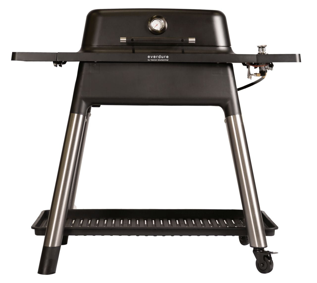 Everdure by Heston Blumenthal - Force 2 Burner ULPG BBQ w Stand & Long Cover - Black - Wholesales Supply
