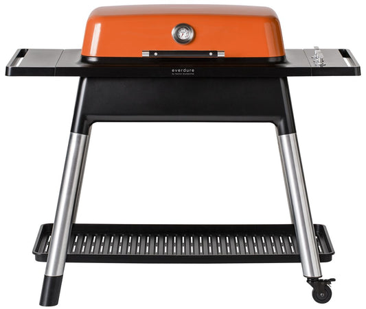 Everdure by Heston Blumenthal - Furnace 3-Burner ULPG Gas BBQ with Stand and Cover - Orange - Wholesales Supply