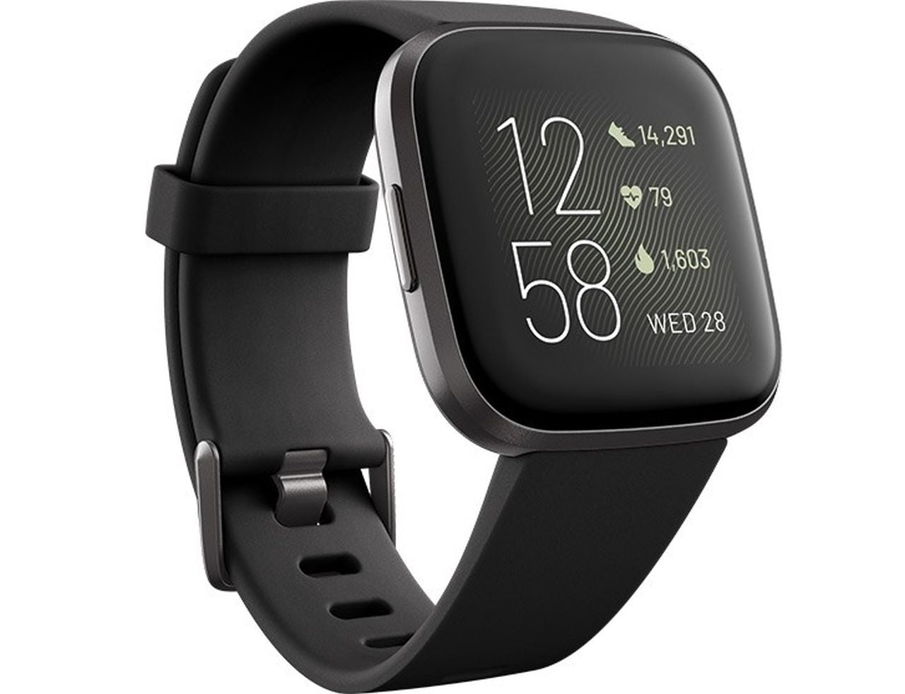 Fitbit - Versa 2 Fitness Watch - Black / Carbon - Wholesales Supply