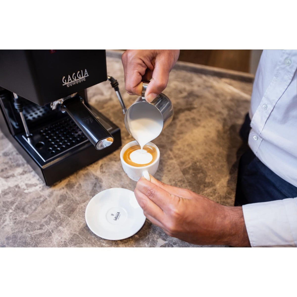 Gaggia - Classic E24 Manual Coffee Machine - Black - Wholesales Supply