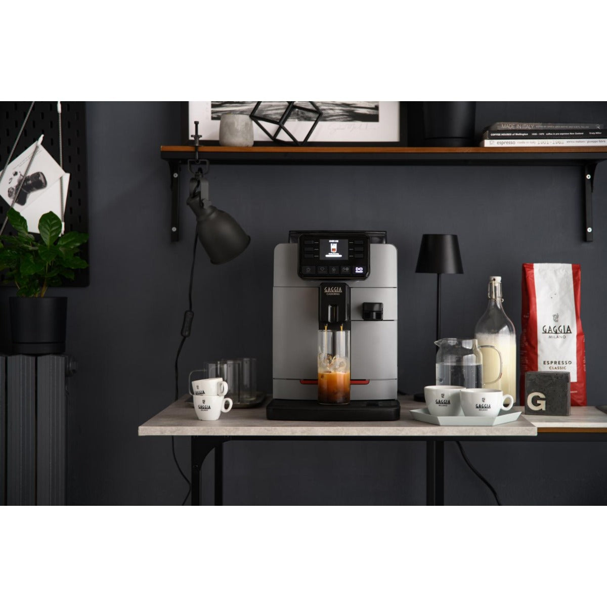Gaggia - Cadorna Prestige Over Ice Automatic Coffee Machine - Grey - Wholesales Supply