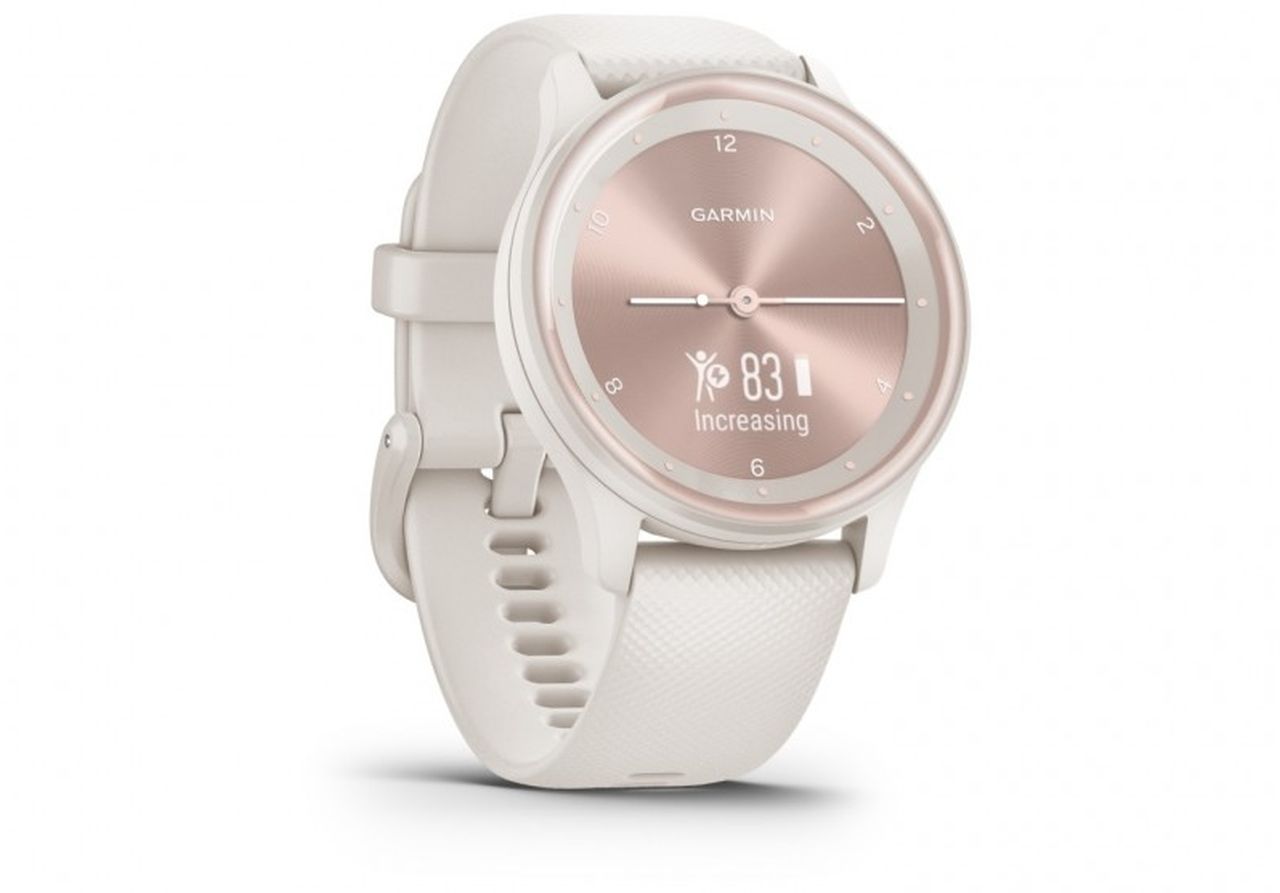 Garmin Vivomove Sport Fitness Tracker - Ivory Case and Silicone Band - Wholesales Supply