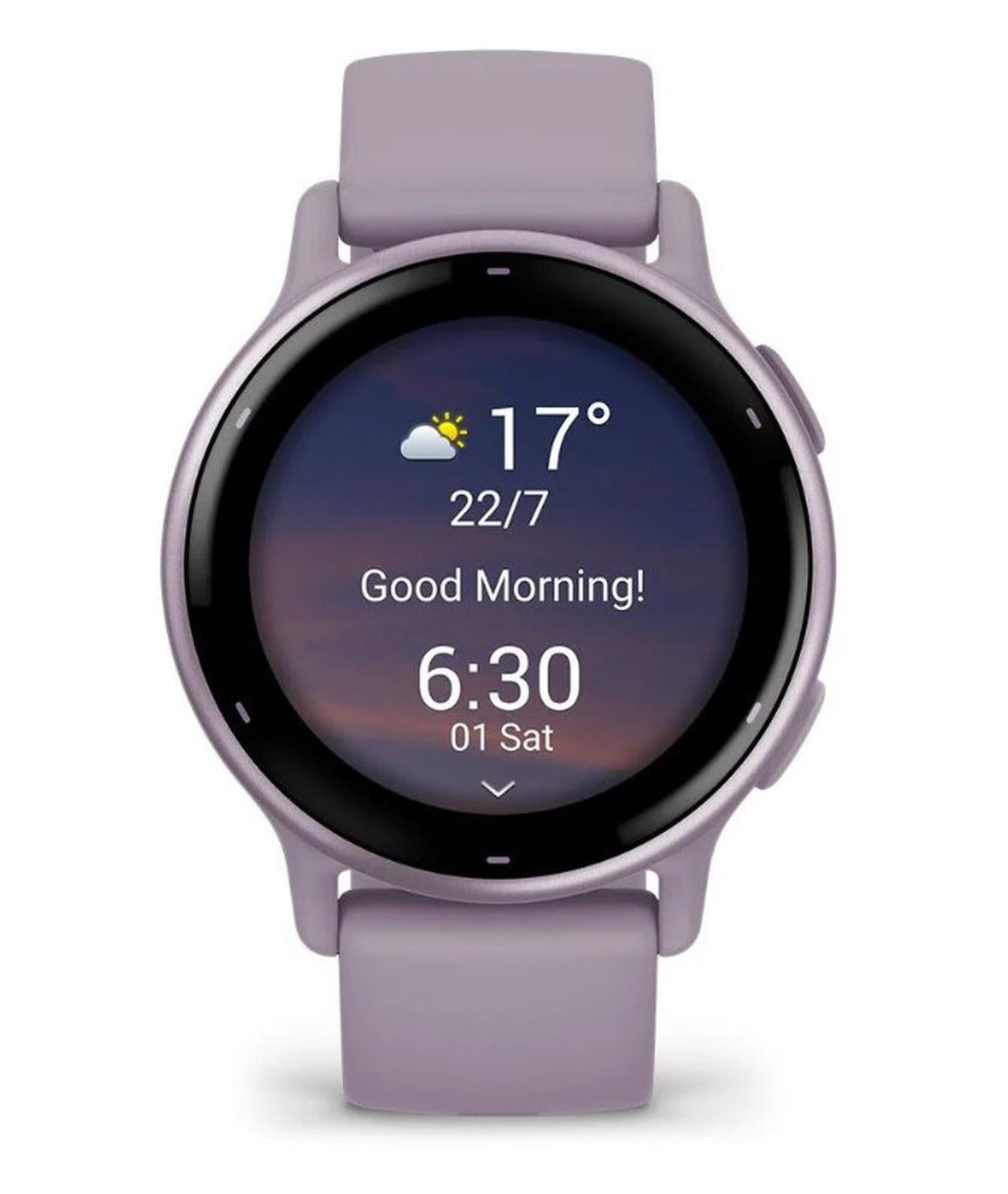 Garmin Vivoactive 5 Smart Watch - Metallic Orchid Bezel with Orchid Case and Silicone Band - Wholesales Supply