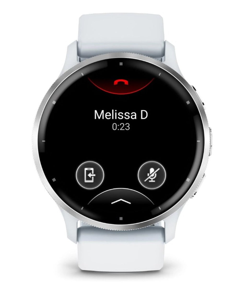 Garmin Venu 3 Sports Watch - Silver Stainless Steel Bezel with Whitestone Case and Silicone Band - Wholesales Supply