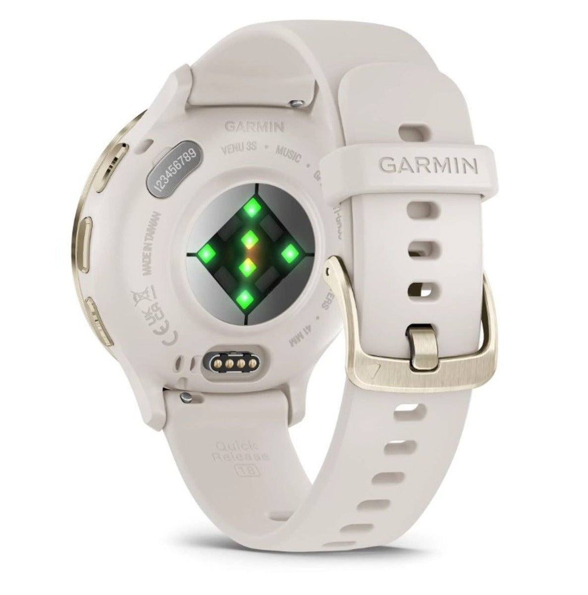 Garmin Venu 3S Sports Watch - Soft Gold Stainless Steel Bezel with Ivory Case and Silicone Band - Wholesales Supply