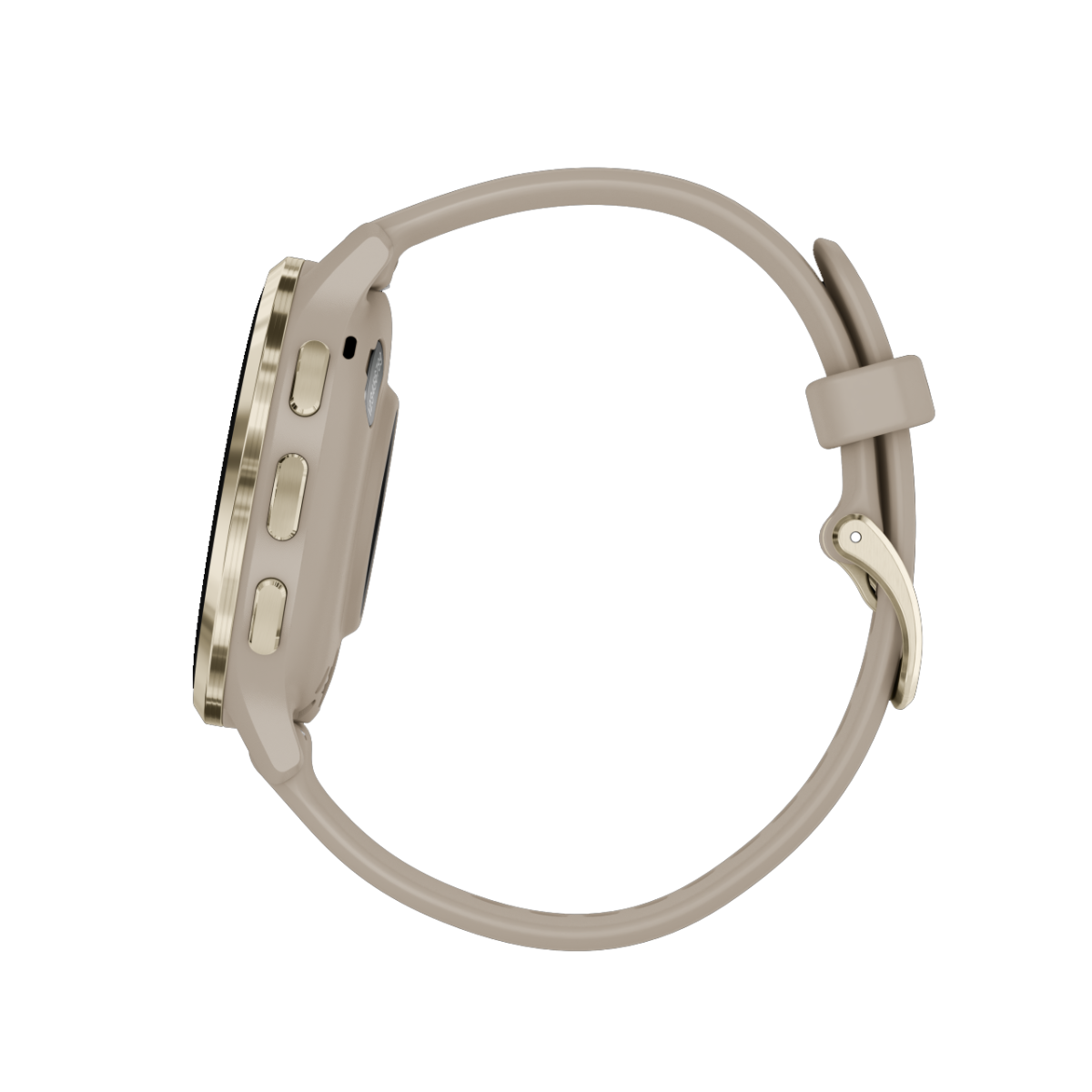 Garmin - Venue 3S Sports Watch - Soft Gold Stainless Steel Bezel w French Gray Case and Silicone Band - Wholesales Supply