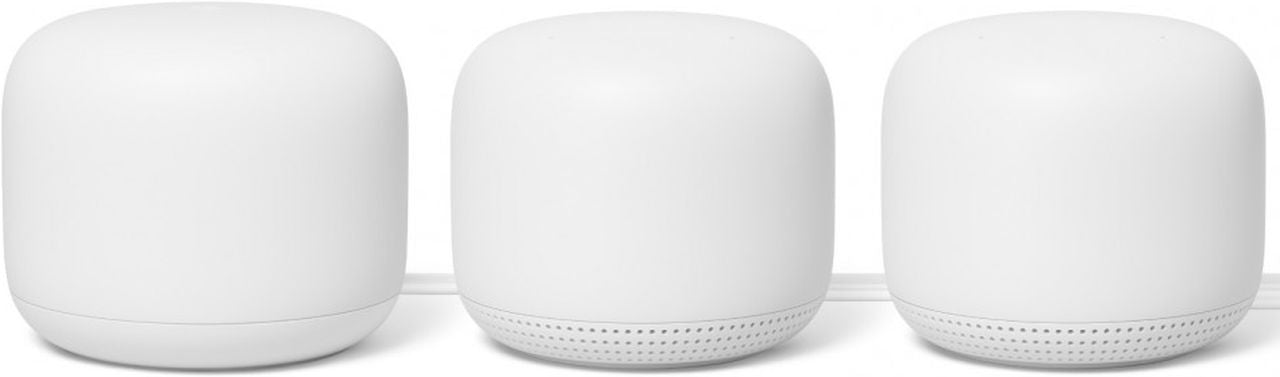 Google - Nest Wifi 3-pk (Base + 2 x Nest Wifi Point Units) - Wholesales Supply