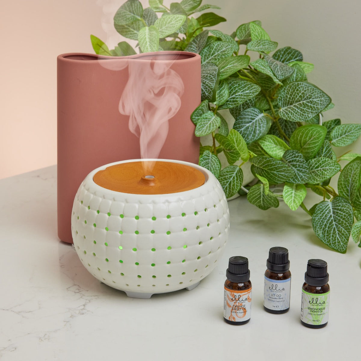 Homedics - Ellia Cadence Ultrasonic WiFi Diffuser - White - Wholesales Supply