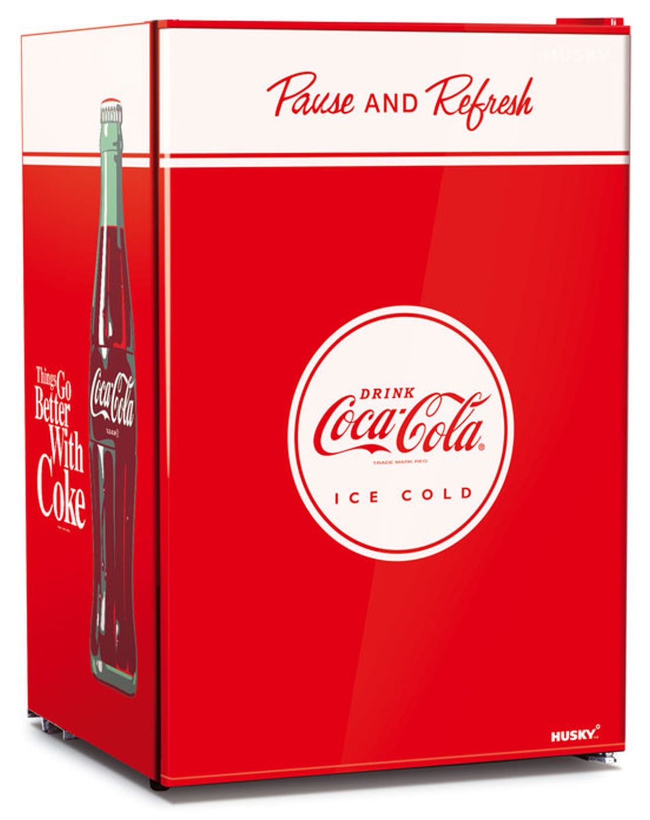 Husky - 130L Coca-Cola Undercounter Fridge w/ Reversible Door - Wholesales Supply