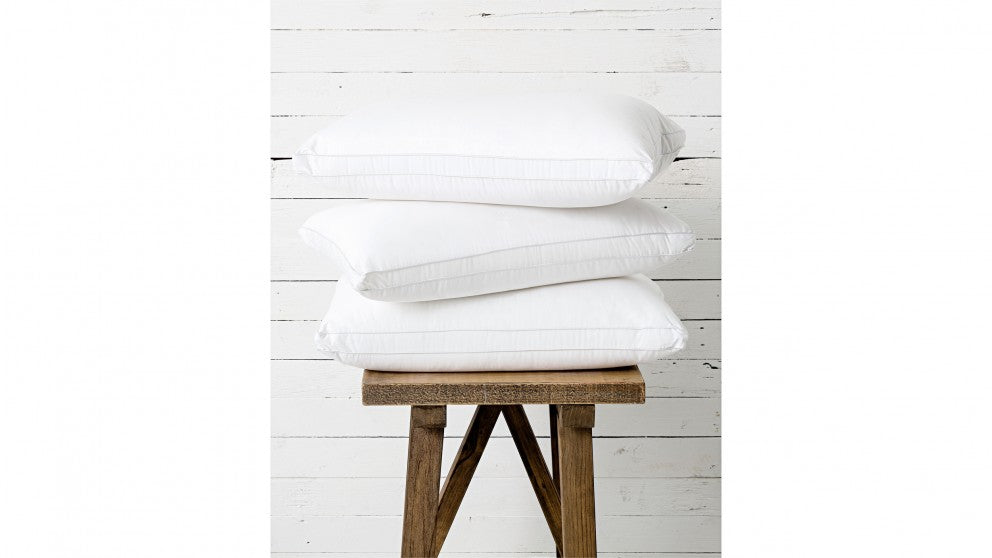 Herington - Low Allergy High & Soft Pillow Set, 2 Pack - White - Wholesales Supply