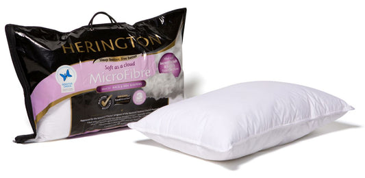 Herington - Low Allergy MicroFibre Medium Pillow - White - Wholesales Supply