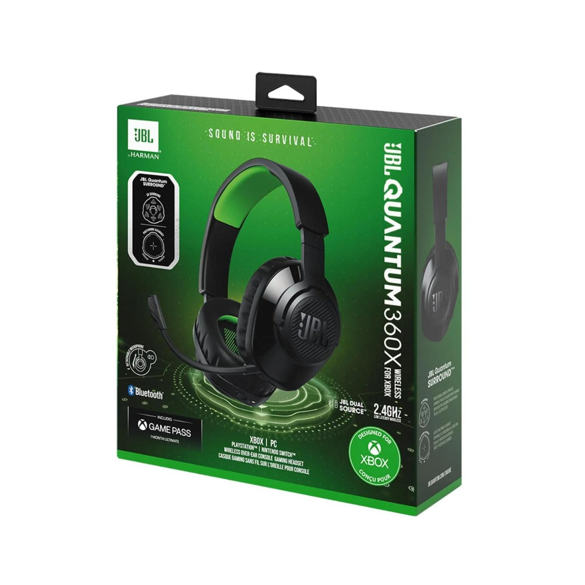 JBL - Quantum 360X Wireless Over Ear Gaming Headset - Black (Xbox version) - Wholesales Supply