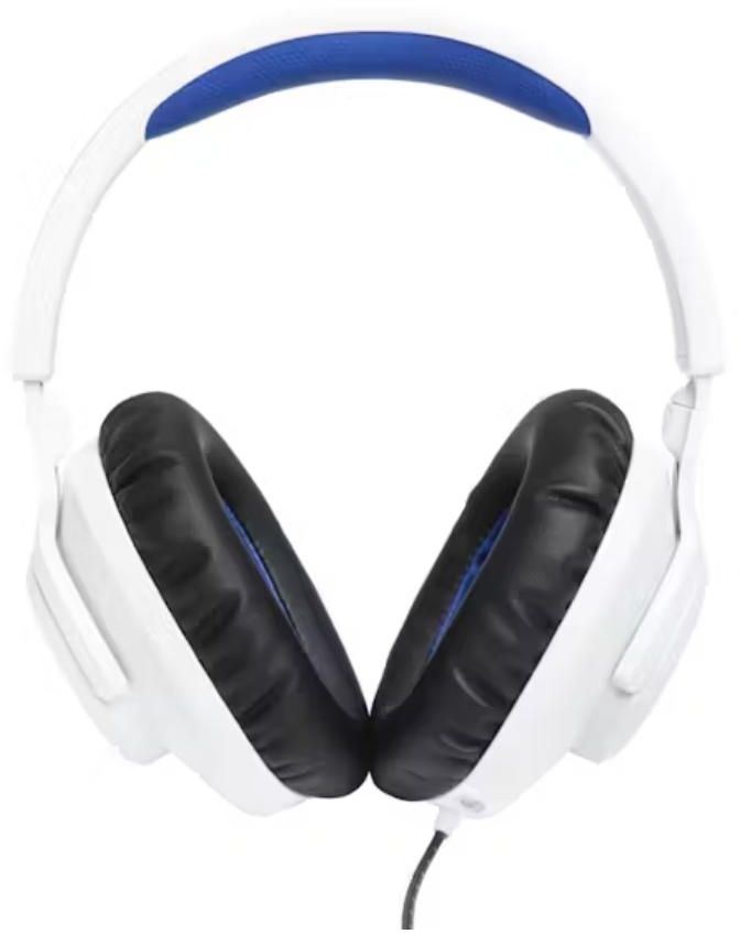 JBL - Quantum 100P Wired Over Ear Gaming Headset - White (PS version) - Wholesales Supply