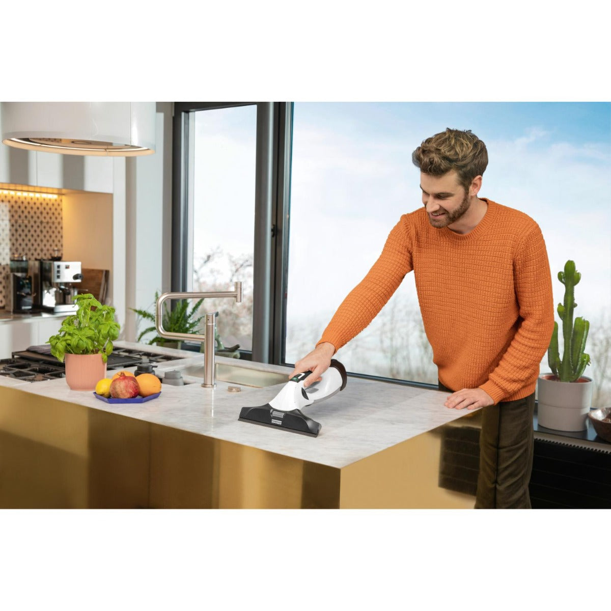 Karcher - WV 5 Premium Window Handheld Vacuum Cleaner - White - Wholesales Supply