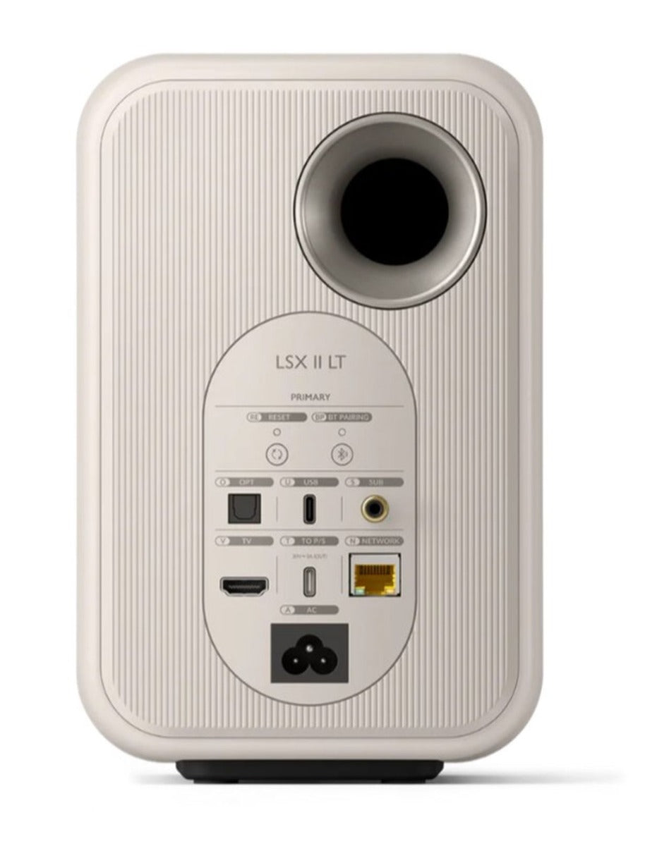 KEF LSX II LT Wireless HiFi Speakers - Stone White - Wholesales Supply