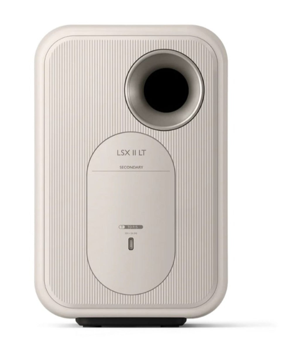 KEF LSX II LT Wireless HiFi Speakers - Stone White - Wholesales Supply