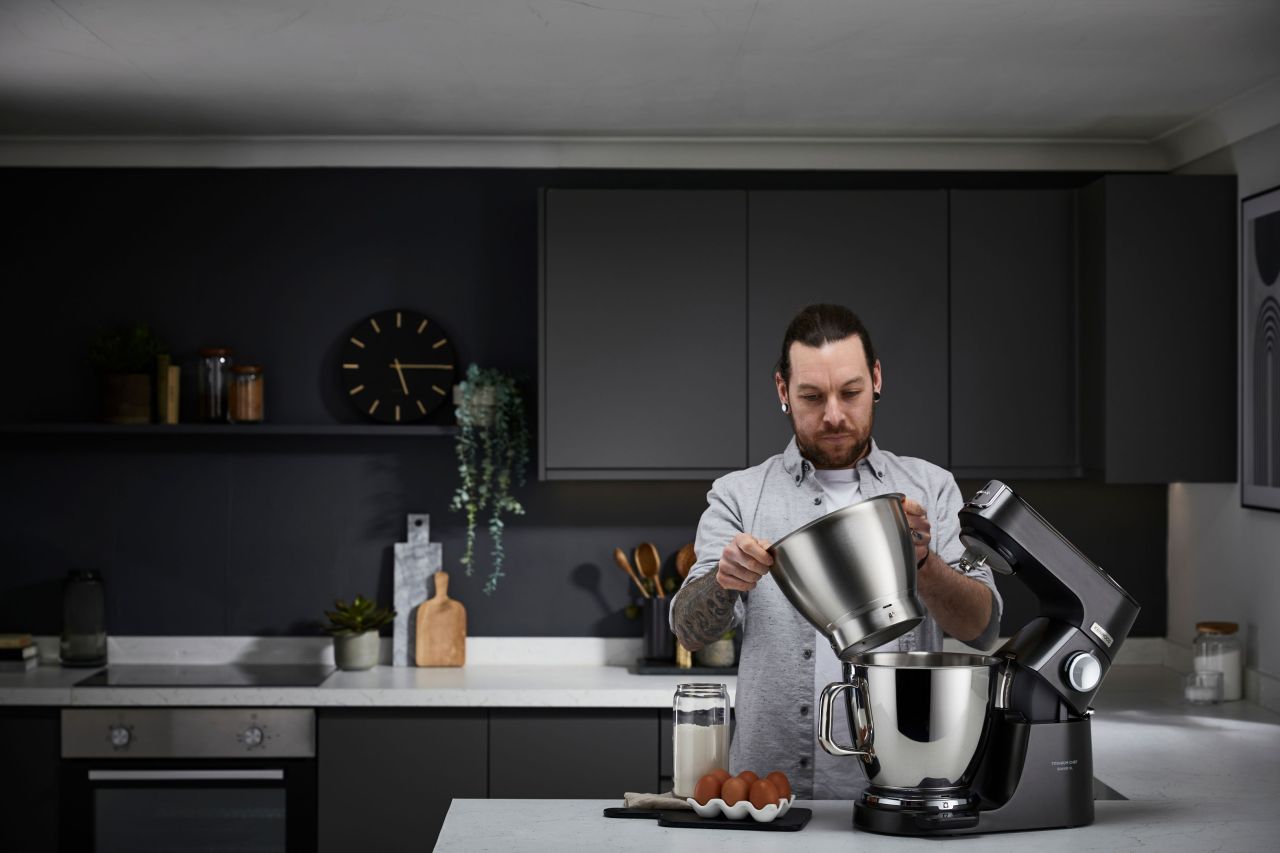 Kenwood - Titanium Chef Baker XL Benchtop Mixer - Black - Wholesales Supply