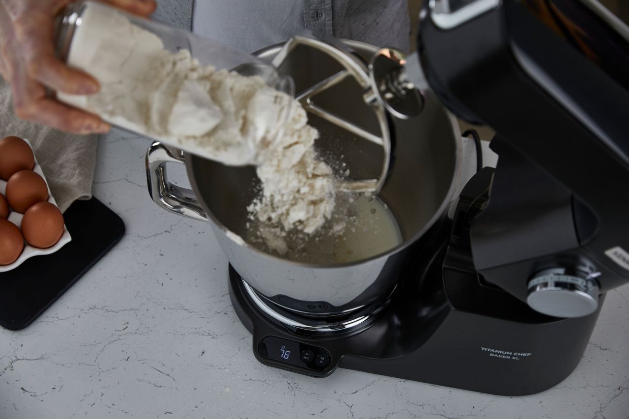 Kenwood - Titanium Chef Baker XL Benchtop Mixer - Black - Wholesales Supply