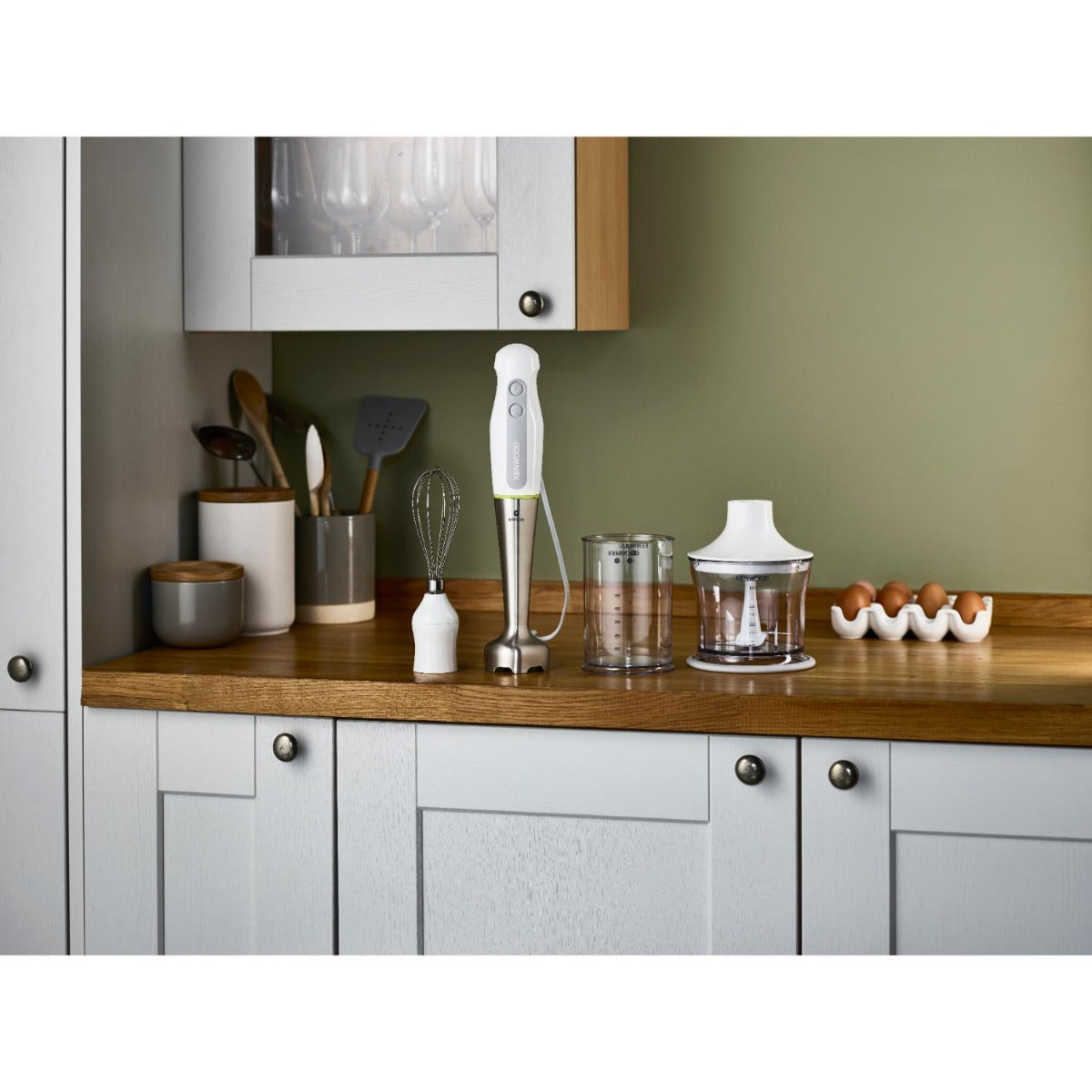 Kenwood - 600W Triblade Hand Blender w Chopper & Whisk - Wholesales Supply