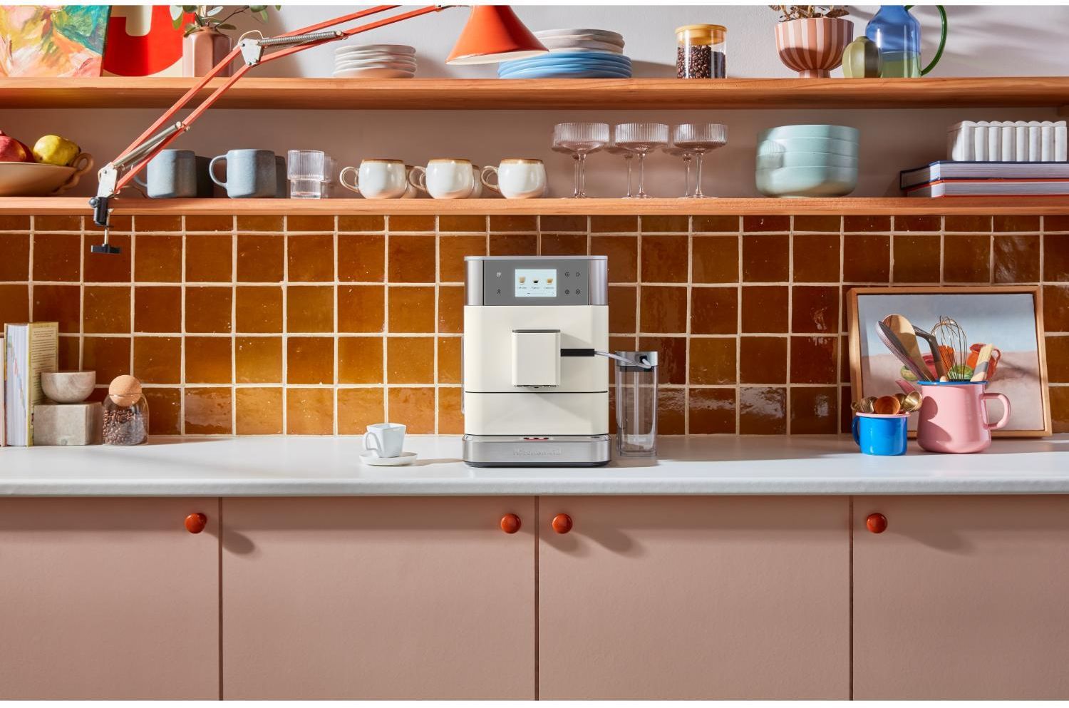 KitchenAid - KF7 Fully Automatic Espresso Machine - Porcelain - Wholesales Supply