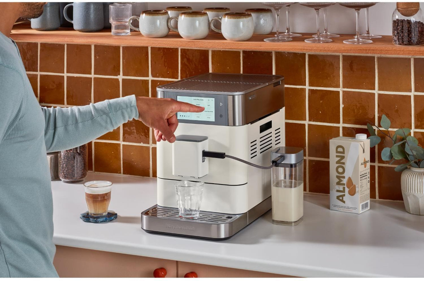 KitchenAid - KF8 Fully Automatic Espresso Machine - Porcelain - Wholesales Supply