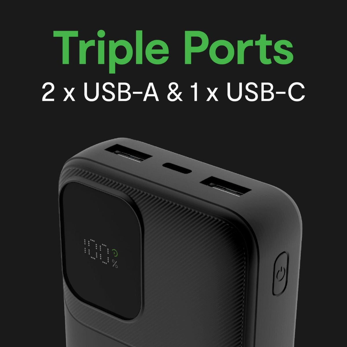 Laser - ChargeCore SafeCharge Max 20K Powerbank - Black - Wholesales Supply