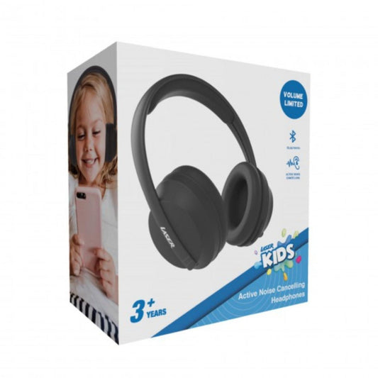 Laser Kids Active Noise Cancelling Headphones Black - Wholesales Supply