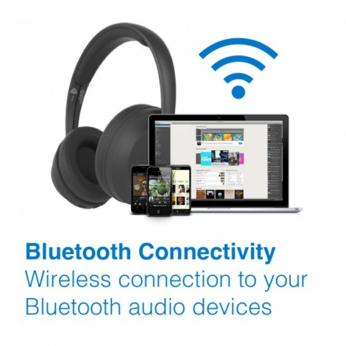 Laser Kids Active Noise Cancelling Headphones Black - Wholesales Supply