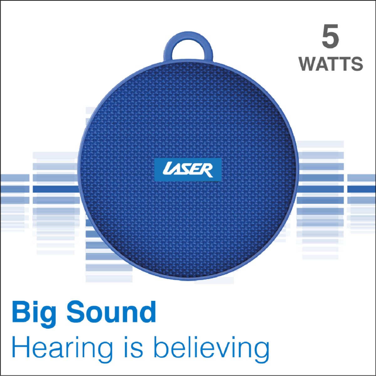 Laser Portable Outdoor Bluetooth Speaker with Bicycle Mount - Blue - Wholesales Supply