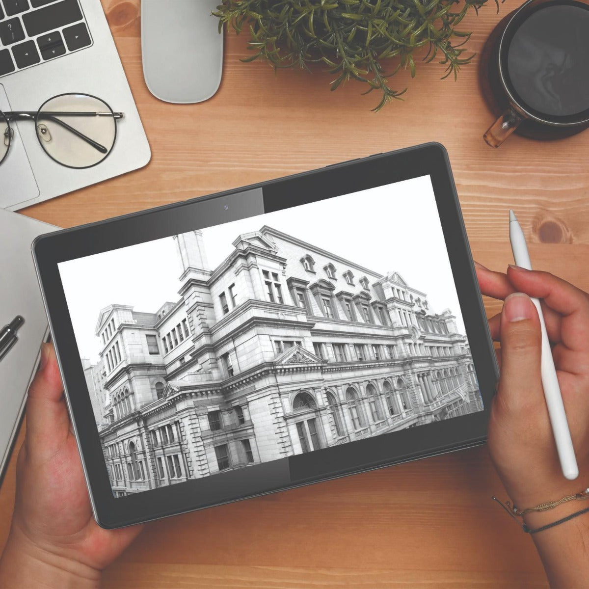 Laser - 10" Android Tablet 64GB with Case - Wholesales Supply