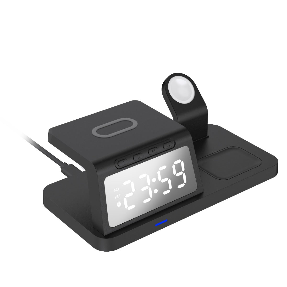 Laser 3 in 1 Charging Station with Alarm Clock - Wholesales Supply