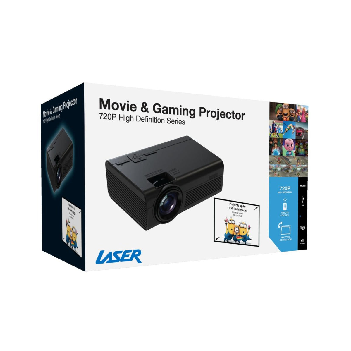 Laser - 720P projector with Bluetooth - Wholesales Supply