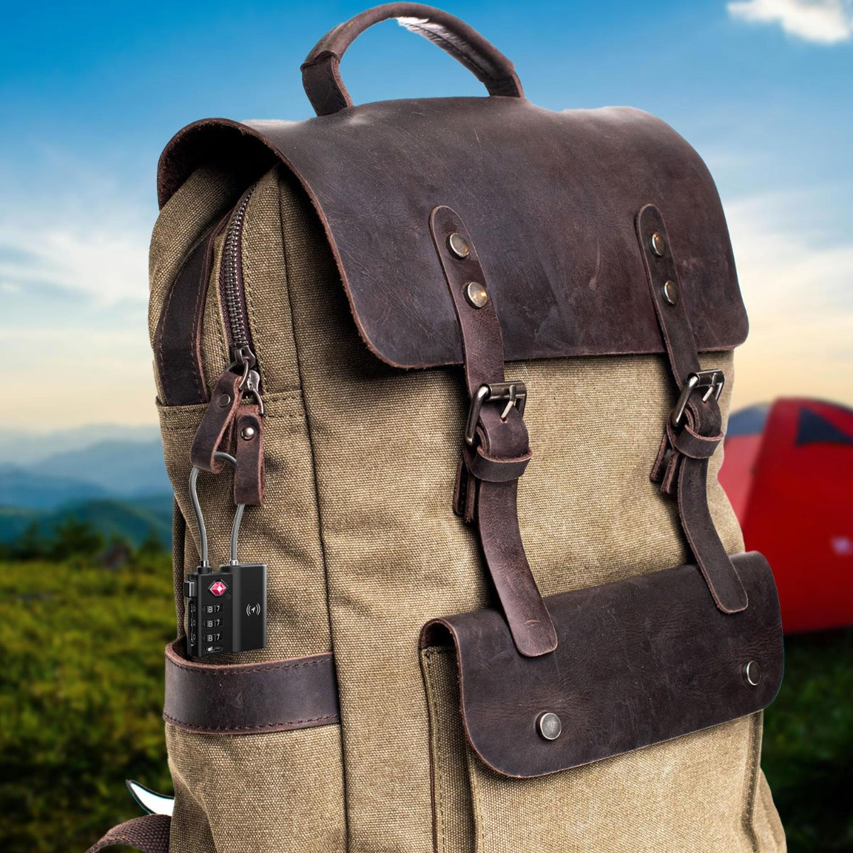 Laser - Luggage lock Smart Tag with rechargeable battery - Wholesales Supply