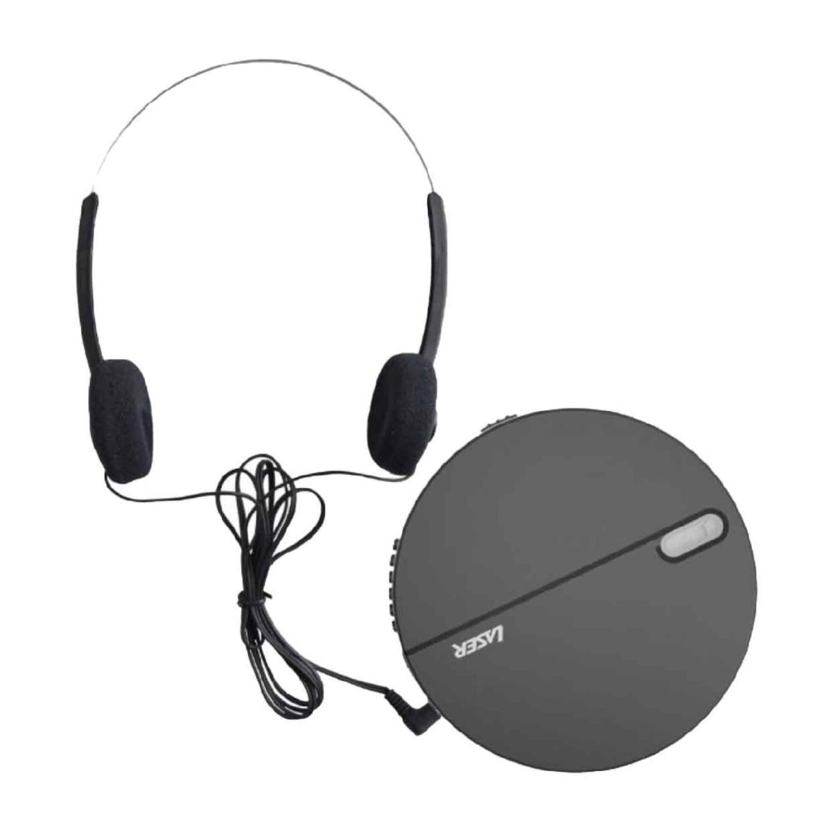 Laser - Portable CD MP3 Player w Anti-Skip Tech & Headphones - Wholesales Supply