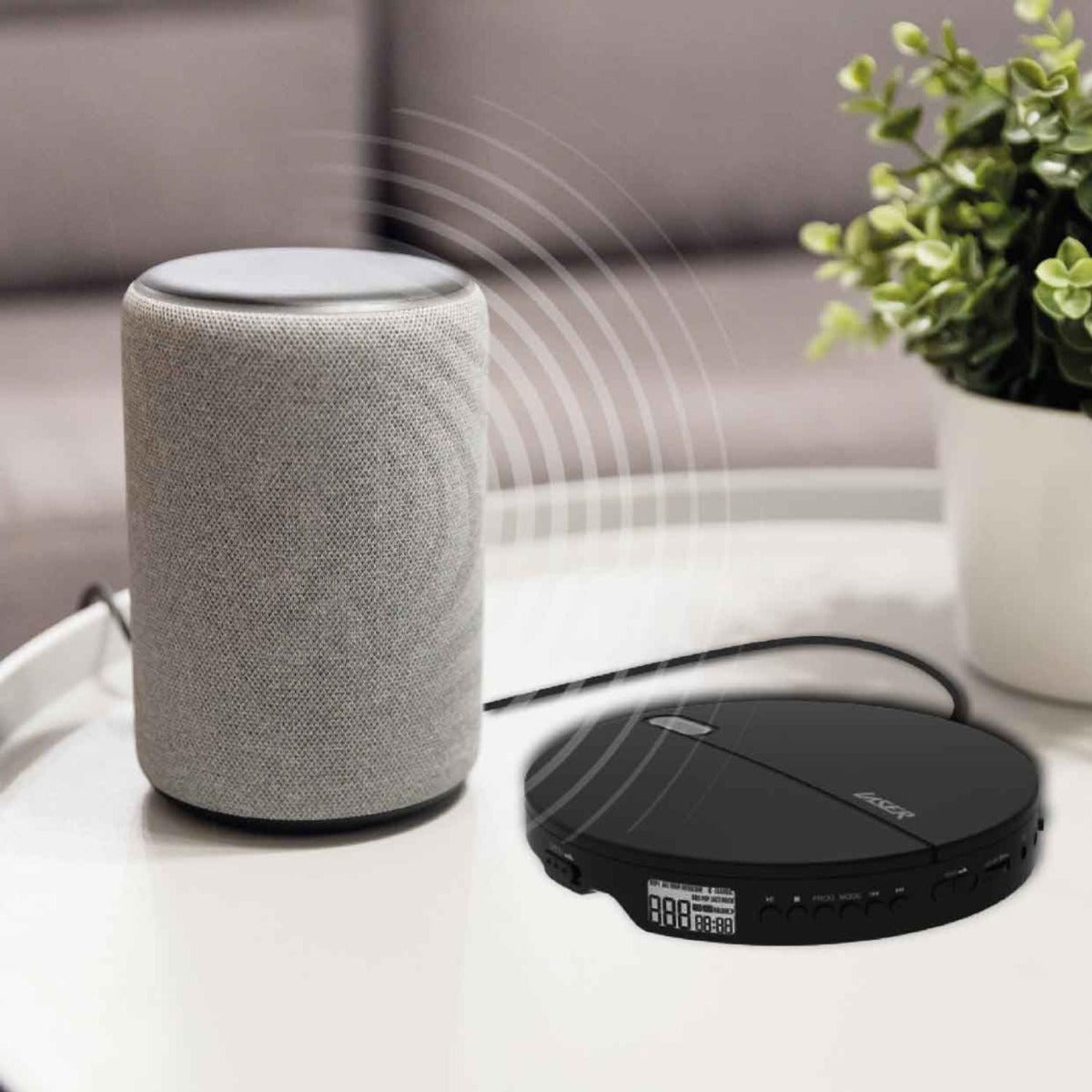 Laser - Portable CD MP3 Player w Anti-Skip Tech & Headphones - Wholesales Supply