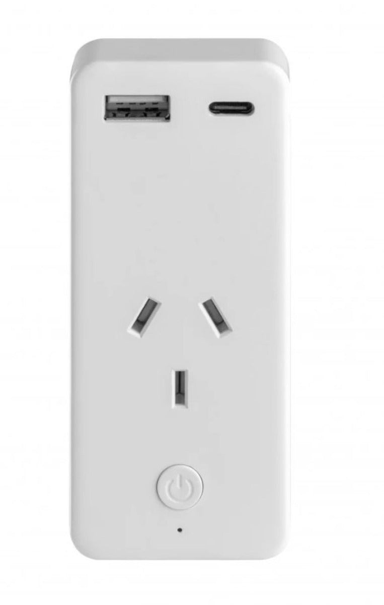 Laser Smart Home Wi-Fi Plug with Dual USB and Power Monitoring - Wholesales Supply