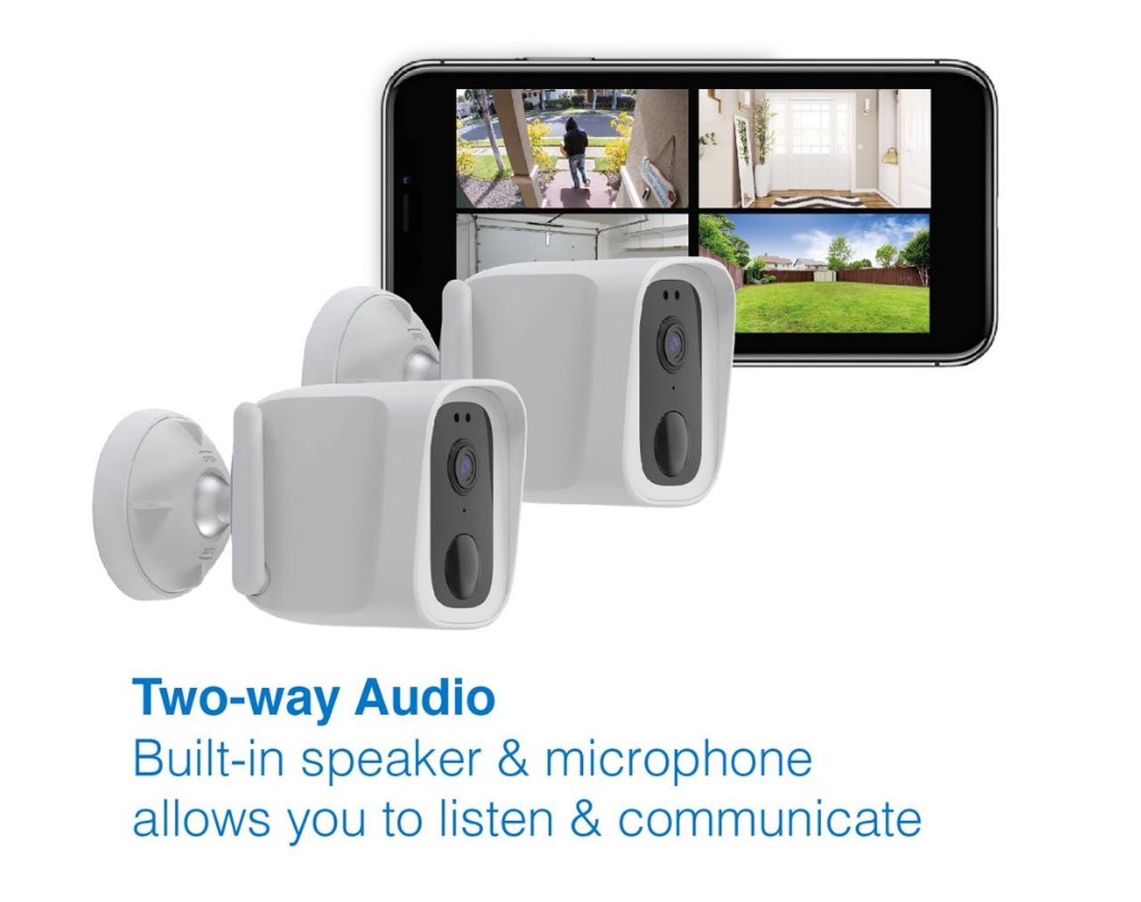 Laser Smart Home Wireless Security Camera - 2 Pack - Wholesales Supply