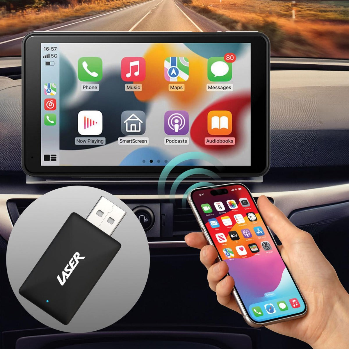 Laser - Wireless Dongle for CarPlay - Wholesales Supply
