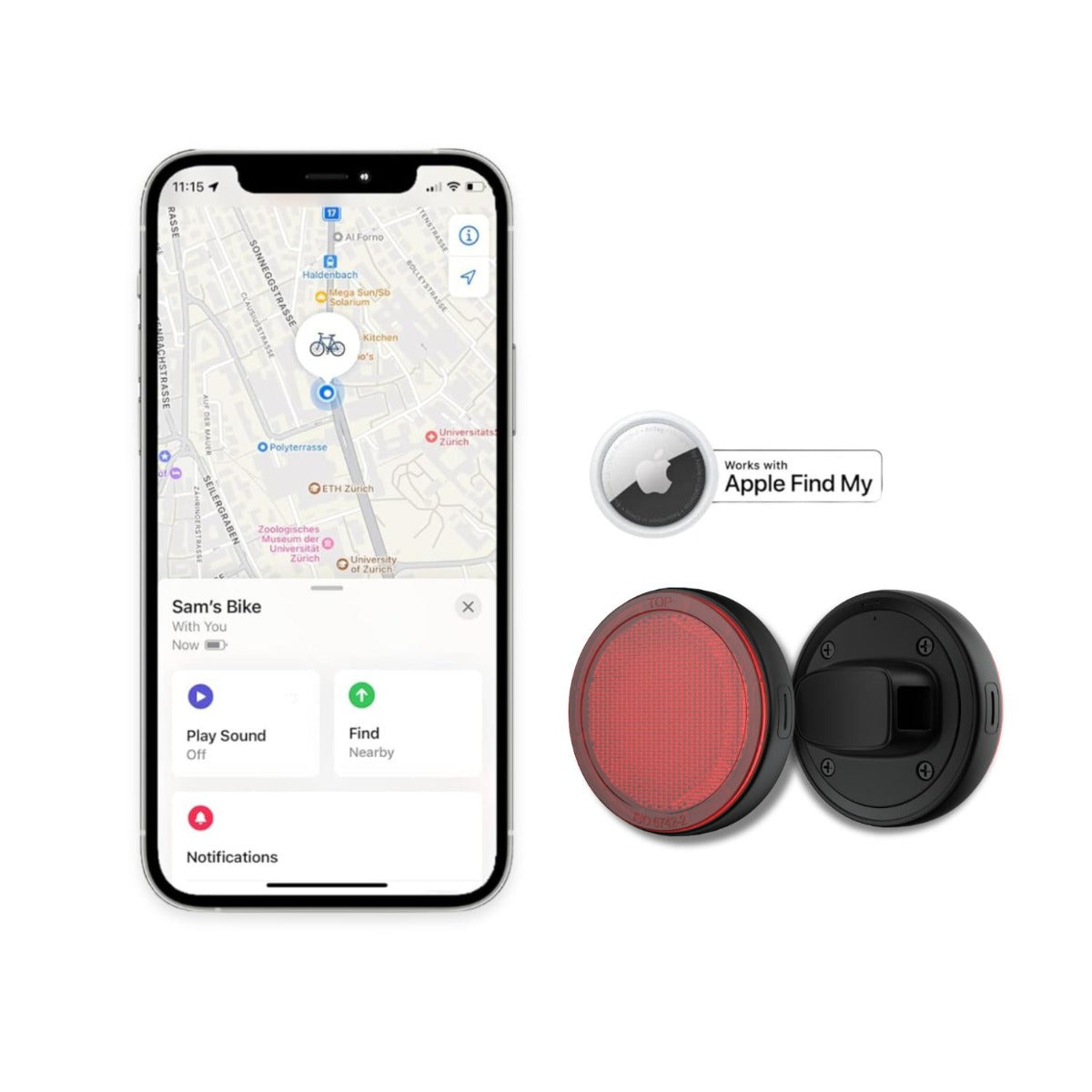 Laser - Round Red reflector Smart tag - Wholesales Supply