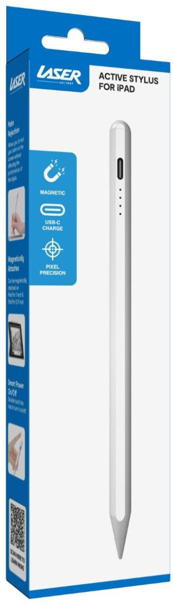 Laser - Active Stylus for iPad - White - Wholesales Supply