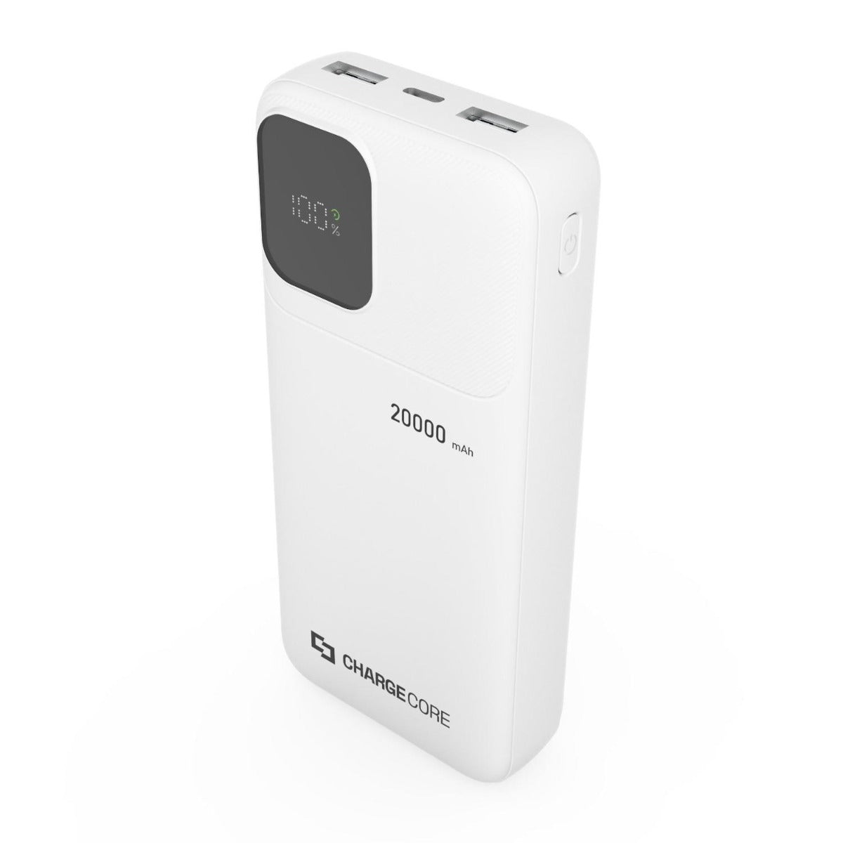 Laser - ChargeCore SafeCharge Max 20K Powerbank - White - Wholesales Supply