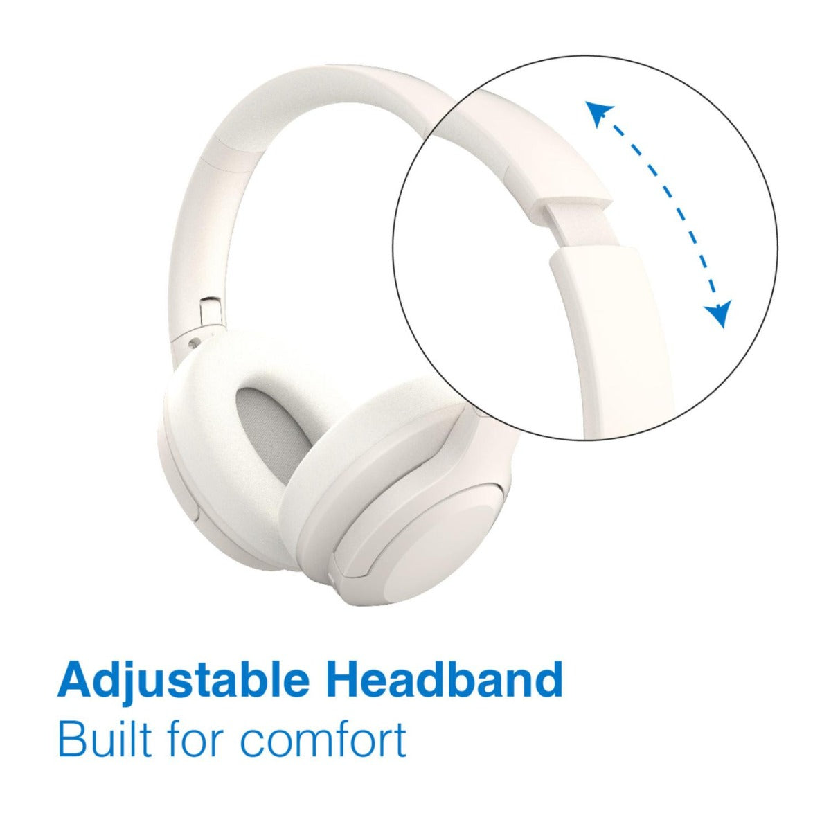 Laser - Wireless Headphone with ANC - White - Wholesales Supply