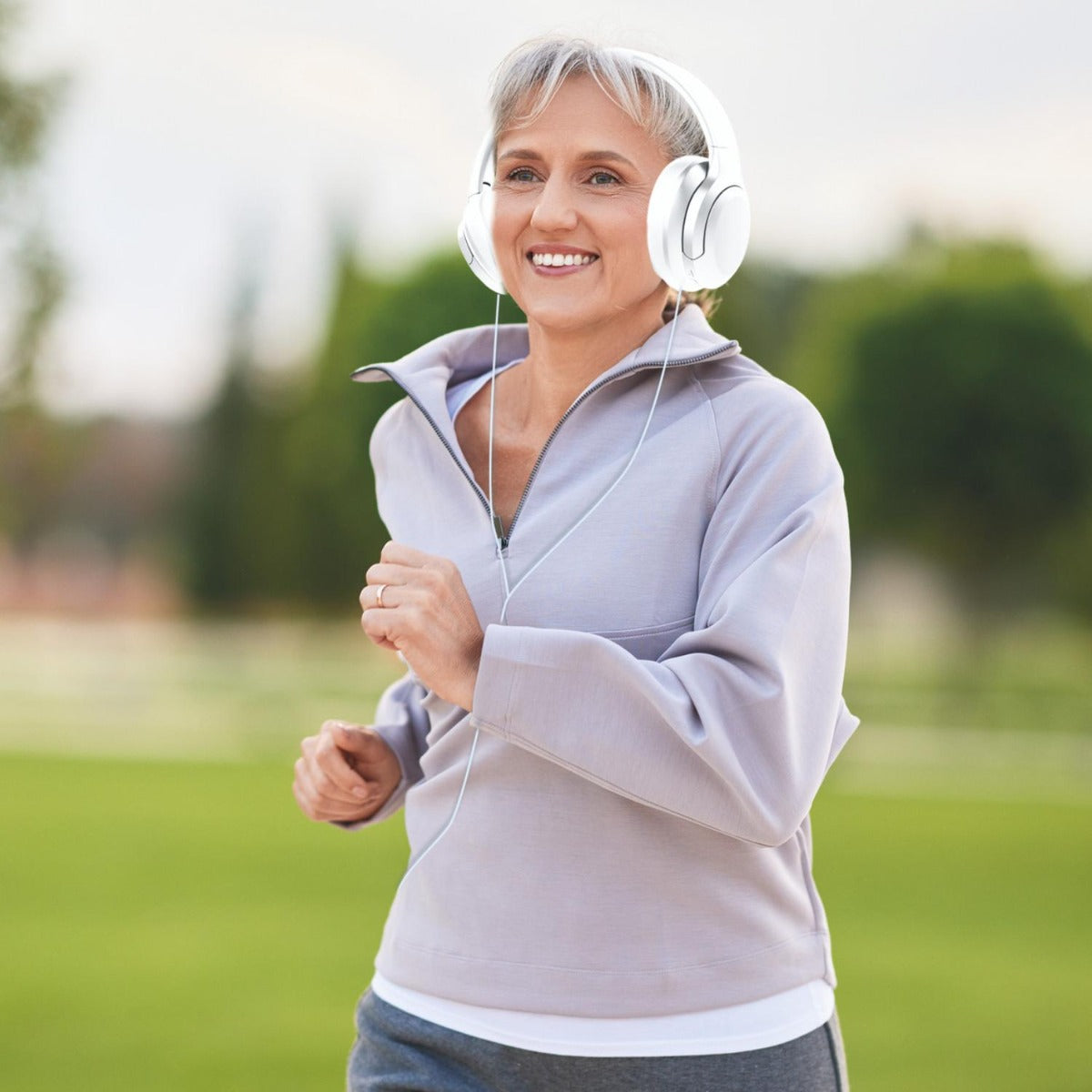 Laser - Wireless Headphone with ANC - White - Wholesales Supply