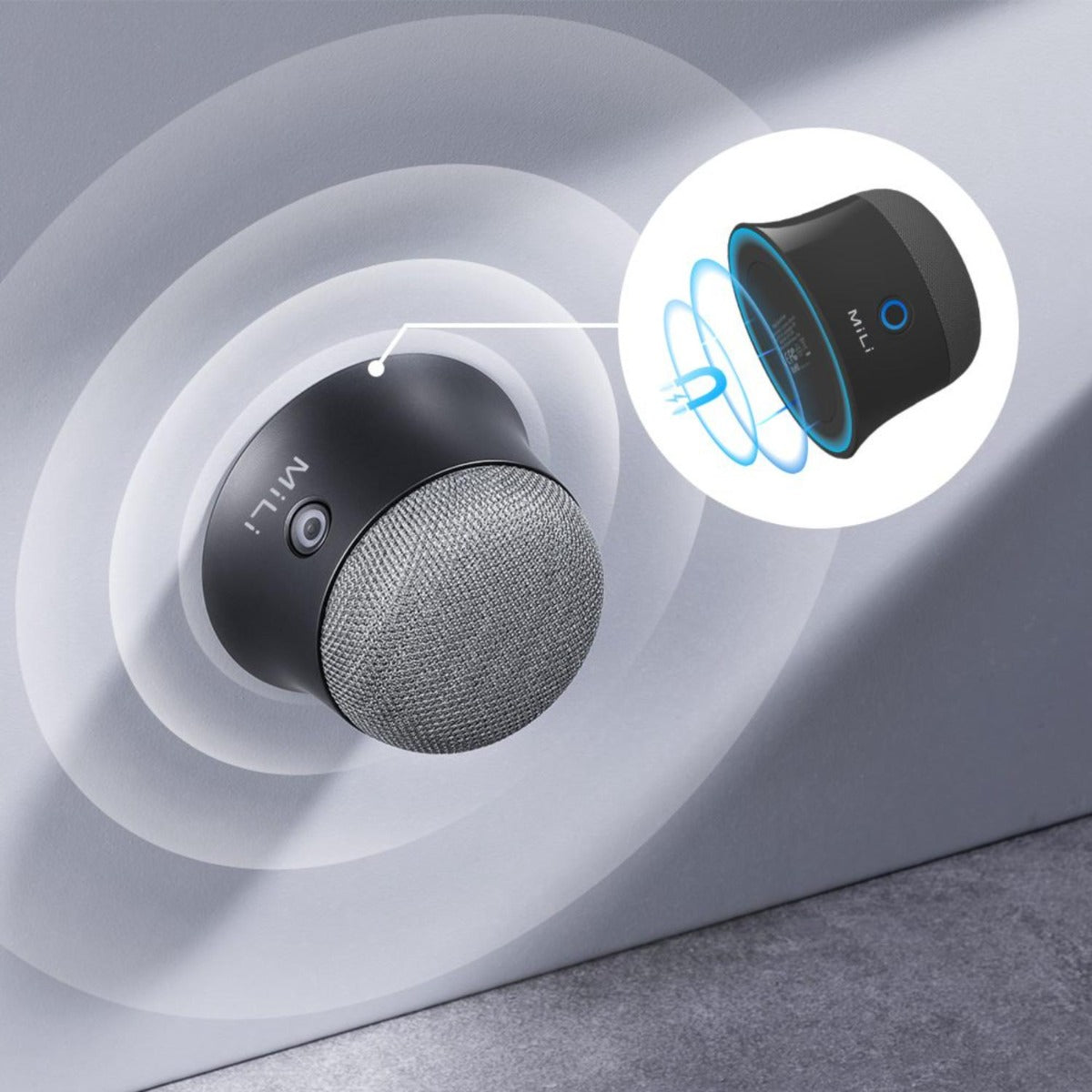 Mili - Mag-SoundMate Mini MagSafe Bluetooth Speaker - Black - Wholesales Supply