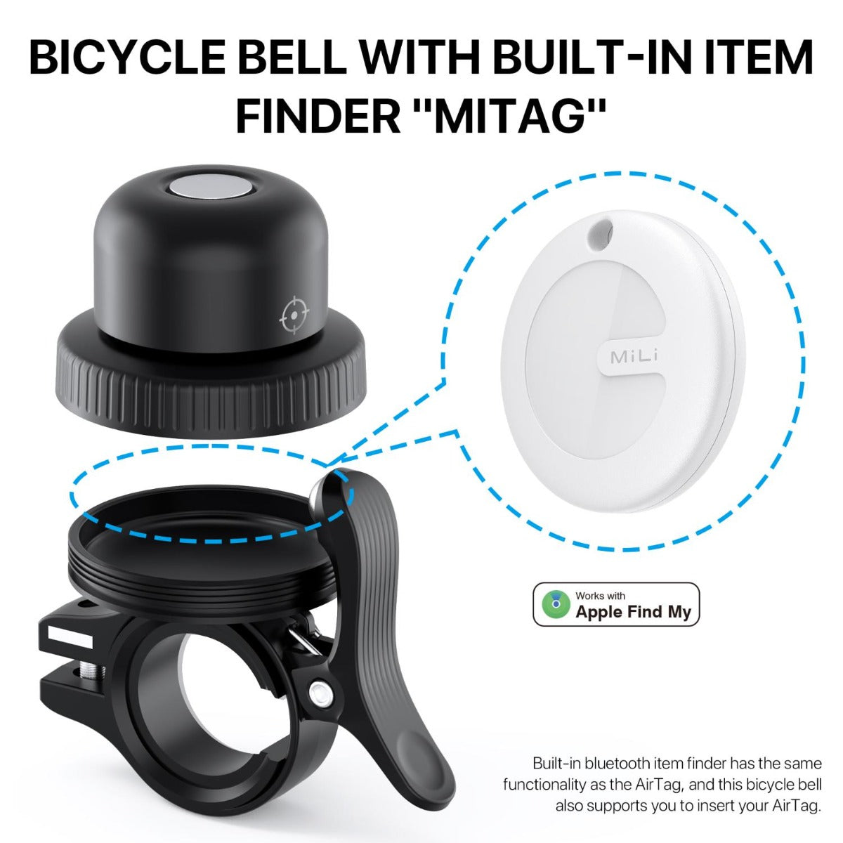 Mili - MiBell Anti Loss Bicycle Bell with Tracker - Wholesales Supply