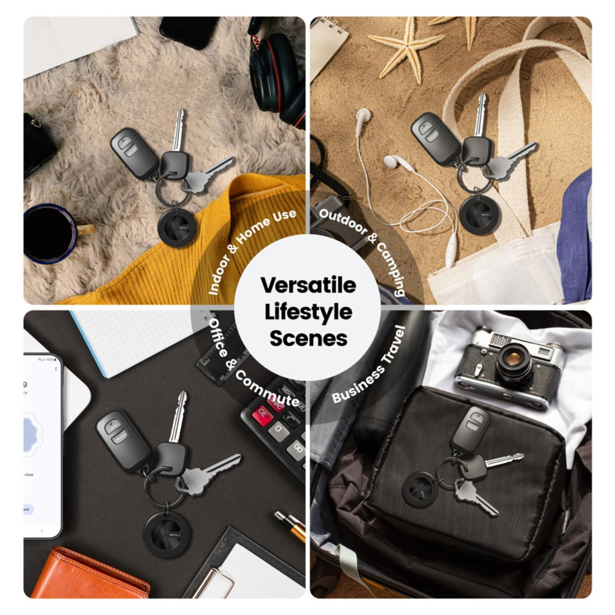 Mili - MiTag Duo Keyring White - 1 Pack - Wholesales Supply