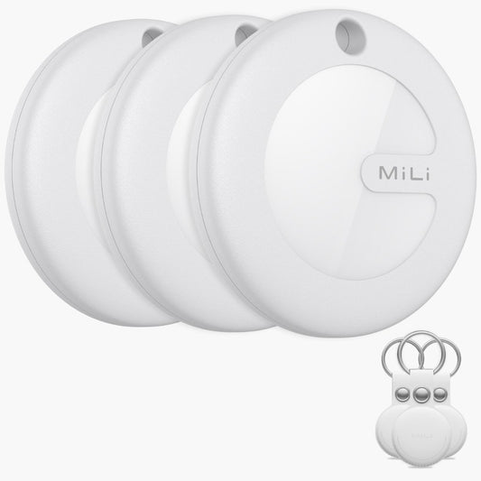 Mili - MiTag Duo Leather Case White - 3 Pack - Wholesales Supply