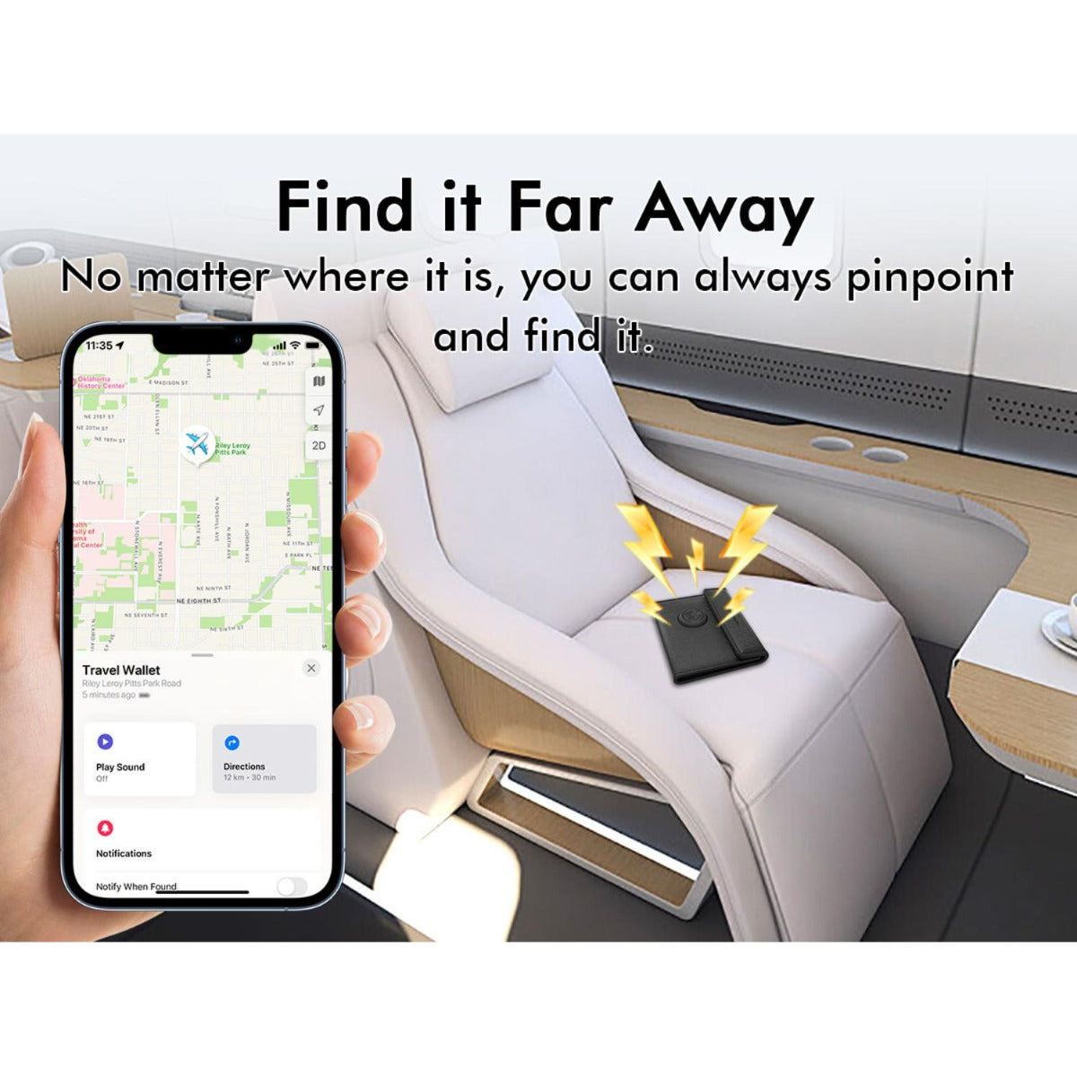 Mili - MiTag Travel Wallet - White - Wholesales Supply